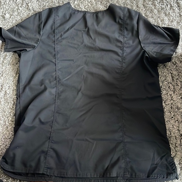 Black Cherokee Scrub Top, Women’s XL - Picture 2 of 3